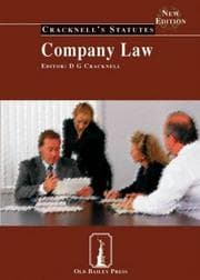 Tapa de Company Law (Cracknell's Statutes)