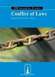 Tapa de Conflict of Laws (150 Leading Cases)