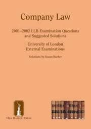 Tapa de Company Law (Suggested Solutions)