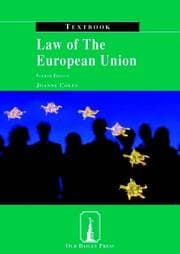 Tapa de Law of the European Union Textbook