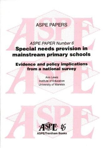 Tapa de Special Needs Provision in Mainstream Primary Schools