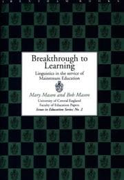 Tapa de Breakthrough to learning