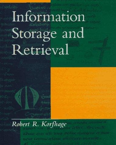 Tapa de Information storage and retrieval