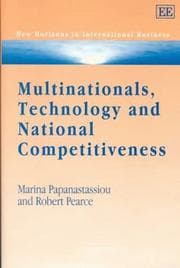 Tapa de Multinationals, technology, and national competitiveness