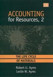 Tapa de Accounting for resources, 2