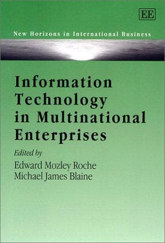 Tapa de Information technology in multinational enterprises