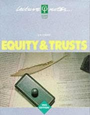 Tapa de Lecture Notes on Equity & Trusts