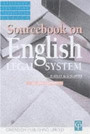 Tapa de English Legal System (Sourcebook)