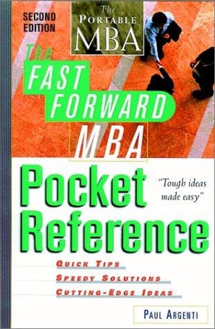 Tapa de The fast forward MBA pocket reference