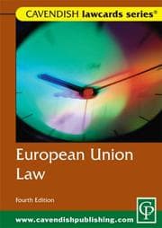 Tapa de European Union LawCard 4ED (Lawcards)