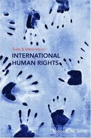 Tapa de Text and Materials on International Human Rights (New Title)