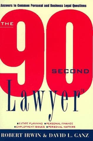 Tapa de The 90 second lawyer