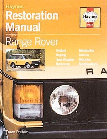 Tapa de Range Rover Restoration Manual