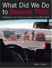 Tapa de What Did We Do to Deserve This? Palestinian Life Under Occupation in the West Bank