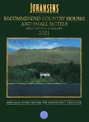 Tapa de Johansens 2001 Recommended Country Houses and Small Hotels Great Britain & Ireland (Alavish Series)