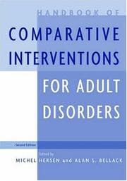 Tapa de Handbook of comparative interventions for adult disorders