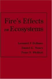 Tapa de Fire's effects on ecosystems