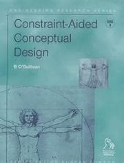 Tapa de Constraint-Aided Conceptual Design (Engineering Research Series (REP))