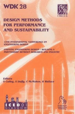 Tapa de Design Methods for Performance and Sustainability (ICED)