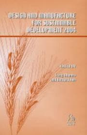Tapa de Design and manufacture for sustainable development, 2004