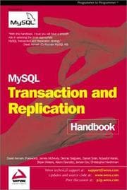 Tapa de MySQL Transactions and Replication Handbook
