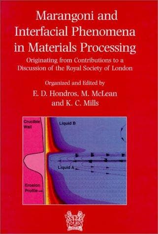 Tapa de Marangoni and interfacial phenomena in materials procesessing