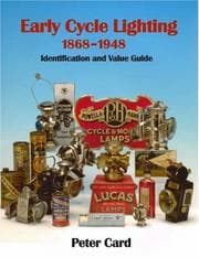Tapa de Early Cycle Lighting 1868-1948
