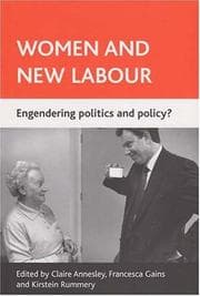 Tapa de WOMEN AND NEW LABOUR: ENGENDERING POLICY AND POLITICS?; ED. BY CLAIRE ANNESLEY