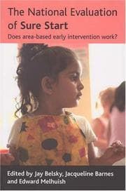 Tapa de NATIONAL EVALUATION OF SURE START: DOES AREA-BASED EARLY INTERVENTION WORK?; ED. BY JAY BELSKY