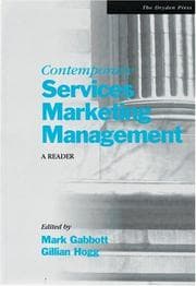 Tapa de Contemporary services marketing management