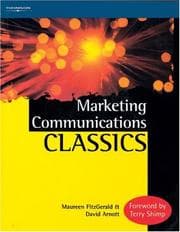 Tapa de Marketing Communications Classics