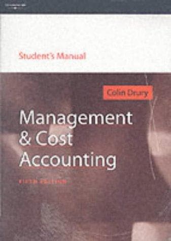 Tapa de Management and Cost Accounting