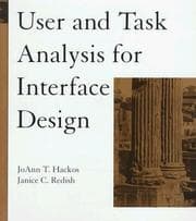 Tapa de User and task analysis for interface design
