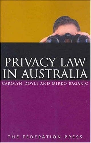 Tapa de Privacy Law in Australia