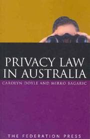 Tapa de Privacy Law in Australia