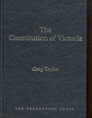 Tapa de The Constitution of Victoria