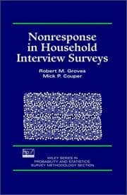 Tapa de Nonresponse in household interview surveys