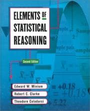 Tapa de Elements of statistical reasoning