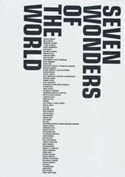 Tapa de Seven Wonders of the World (Open House/Book Works Projects)