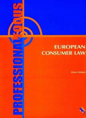 Tapa de European Consumer Law