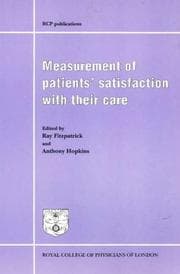Tapa de Measurement of patients' satisfaction with their care