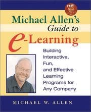 Tapa de Michael Allen's guide to e-learning