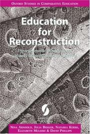 Tapa de Education for reconstruction