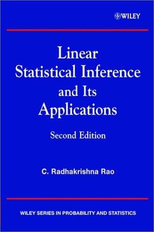 Tapa de Linear statistical inference and its applications