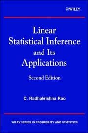 Tapa de Linear statistical inference and its applications