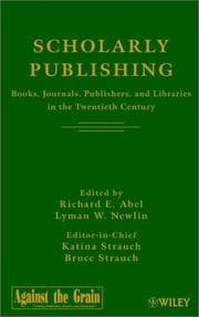 Tapa de Scholarly Publishing