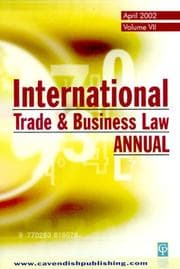 Tapa de International Trade and Business Law Annual