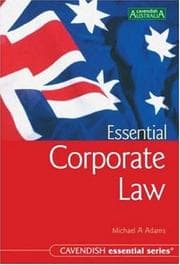 Tapa de Australian Essential Corporate Law 2/e