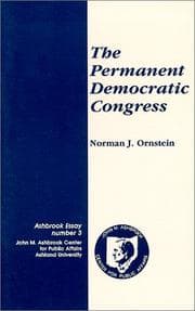 Tapa de The Permanent Democratic Congress (Ashbrook essay)