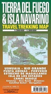 Tapa de Tierra Del Fuego & Isla Navarino Map
